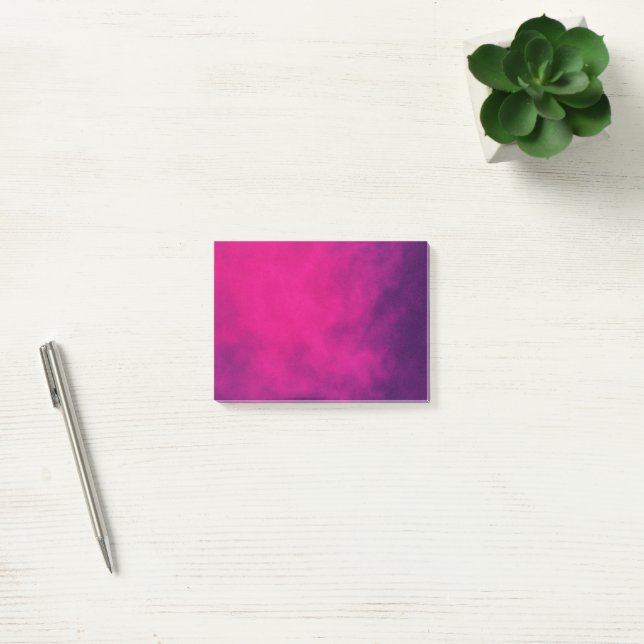 Custom Neon Pink Gradient Sticky Notes (Office)