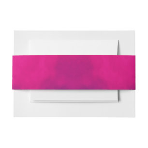 Custom Neon Pink Invitation Belly Band
