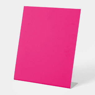 Custom Neon Pink Pedestal Sign