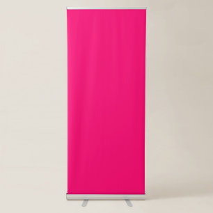 Custom Neon Pink Retractable Banner – Event