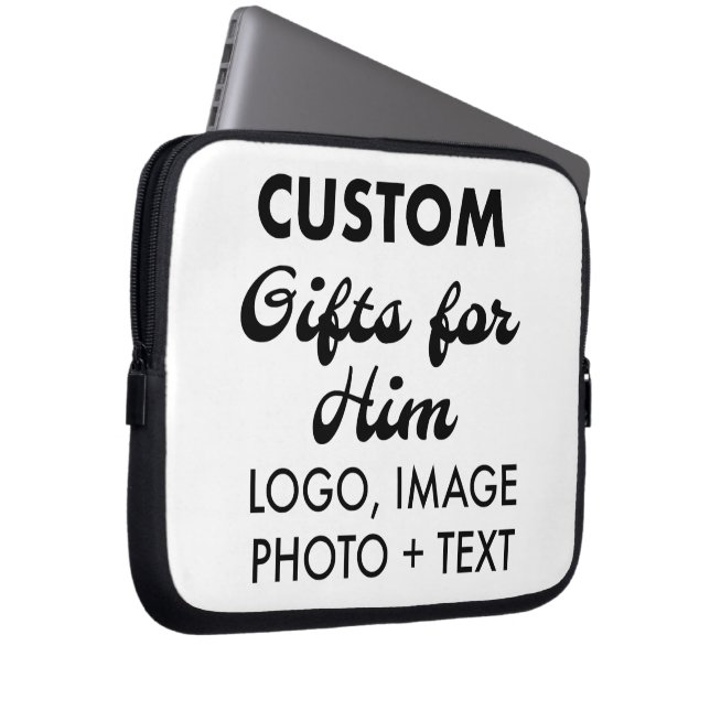 Custom Neoprene 10" Laptop Sleeve Cover Case (Front Right)