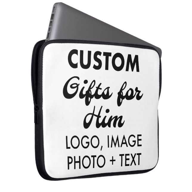 Custom Neoprene 15" Laptop Sleeve Cover Case (Front Right)