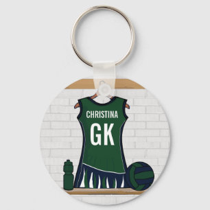 Custom Netball Uniform Key Ring