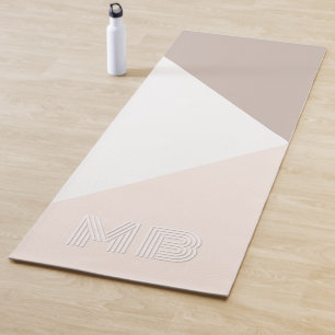 Custom Neutral Ivory Beige Taupe Brown Natural Yoga Mat