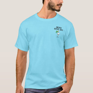 Custom Never Give Up Motivational Pelican Frog T T-Shirt