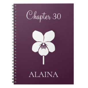 Custom New Chapter Violet February Birth Flower Notebook