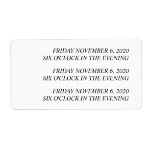 Custom 'new date' stickers for Michelle