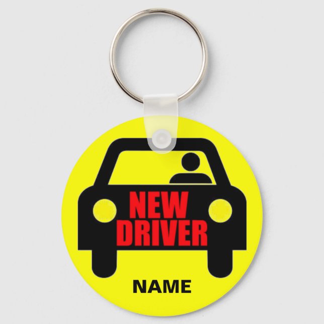 Custom New Driver Safety Key Ring (Front)