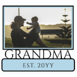 Custom New Grandma Est. Photo Sculpture<br><div class="desc">Personalised Custom New Grandma to be Grandma Est First Mother's Day Gifts!</div>