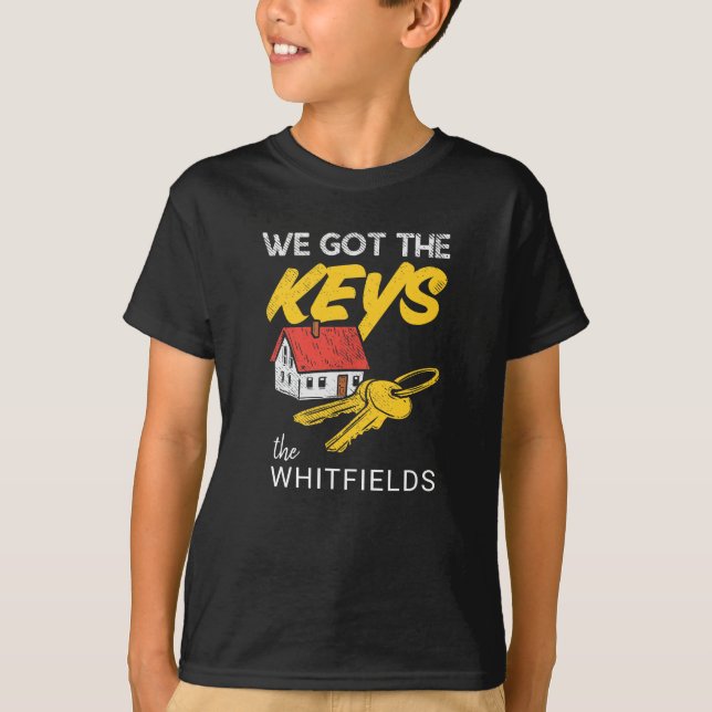 Custom New Home Owners Matching Housewarming Party T-Shirt (Front)