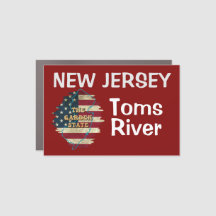 Custom New Jersey State Car Magnet