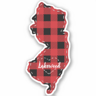 Custom New Jersey State Hometown Plaid Christmas