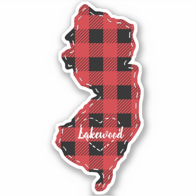 Custom New Jersey State Hometown Plaid Christmas (Front)