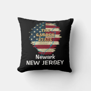 Custom New Jersey State Throw Pillow