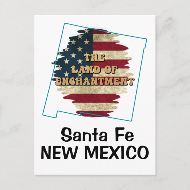 Custom New Mexico state   Holiday Postcard (Front)