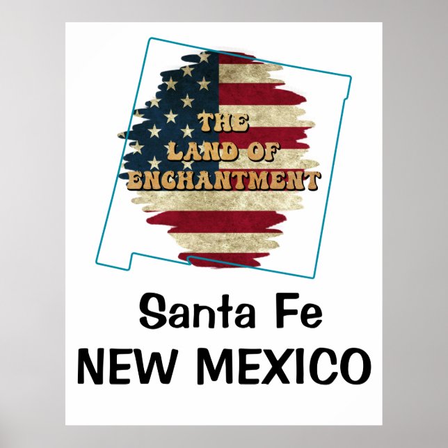 Custom New Mexico state  Poster (Front)