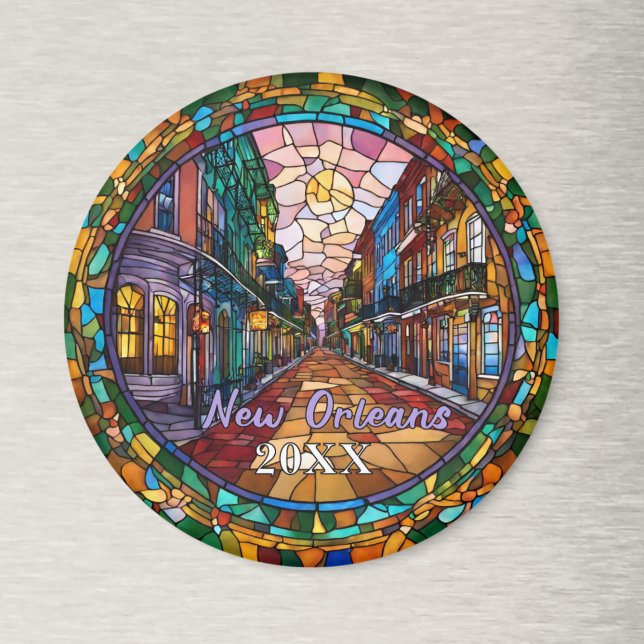 Custom New Orleans Bourbon Street Dated  Magnet (Creator Uploaded)