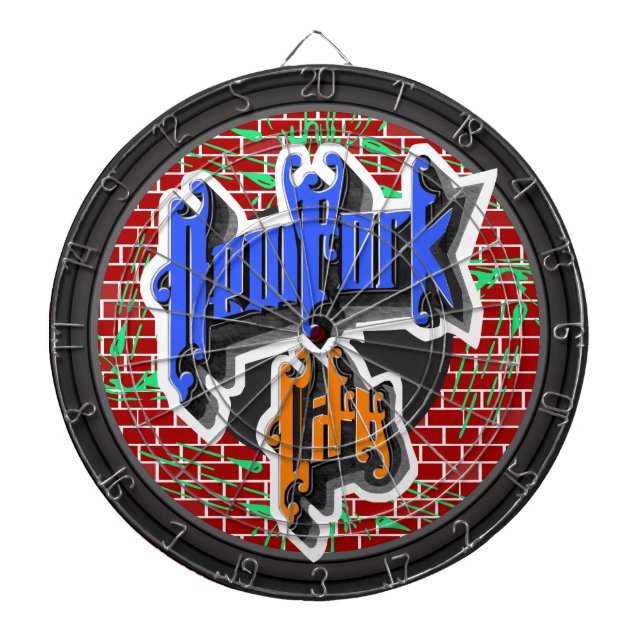 Custom New York City Dartboard (Front)