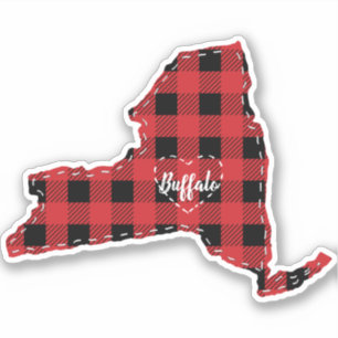 Custom New York State Hometown Plaid Christmas