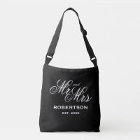 Custom newly weds Mr and Mrs black wedding