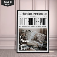 Custom Newspaper Print Do It For The Plot Girl Art
