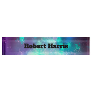 Custom Night Sky  Neon Lights  Nameplate
