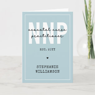 Custom NNP Neonatal Nurse Practitioner Card