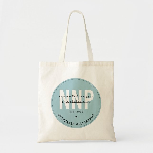 Custom NNP Neonatal Nurse Practitioner Tote Bag (Front)