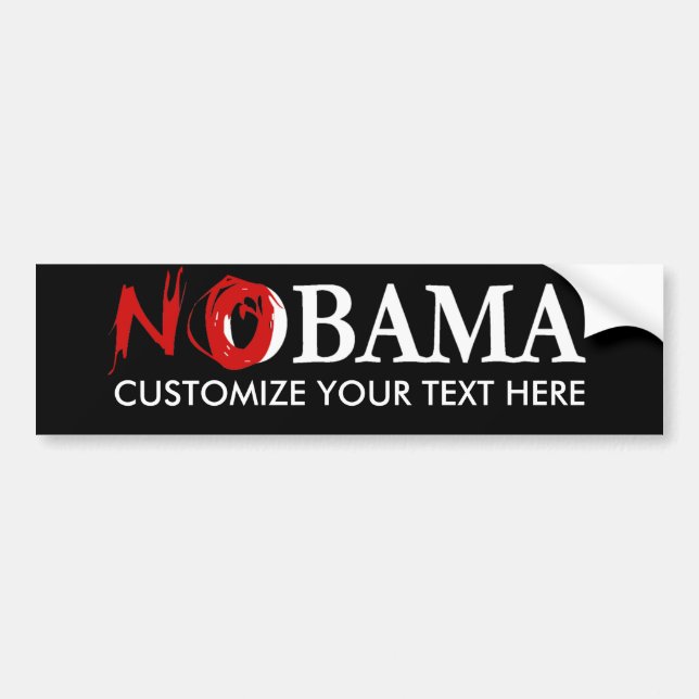 CUSTOM NOBAMA BUMPERSTICKER BUMPER STICKER (Front)