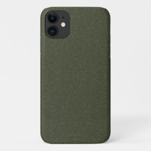 Custom Noise-Effect Moss Green iPhone 11 Case