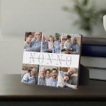 Custom Nonno Grandchildren Photo Collage Plaque<br><div class="desc">Create a sweet gift for a beloved grandfather with this six photo collage plaque. "Nonno" appears in the centre in soft grey lettering,  with your custom message and grandchildren's names overlaid.</div>