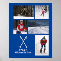 Custom Nordic Cross Country Skiing Photo Collage