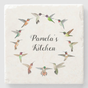 Custom North American Hummingbirds Stone Coaster