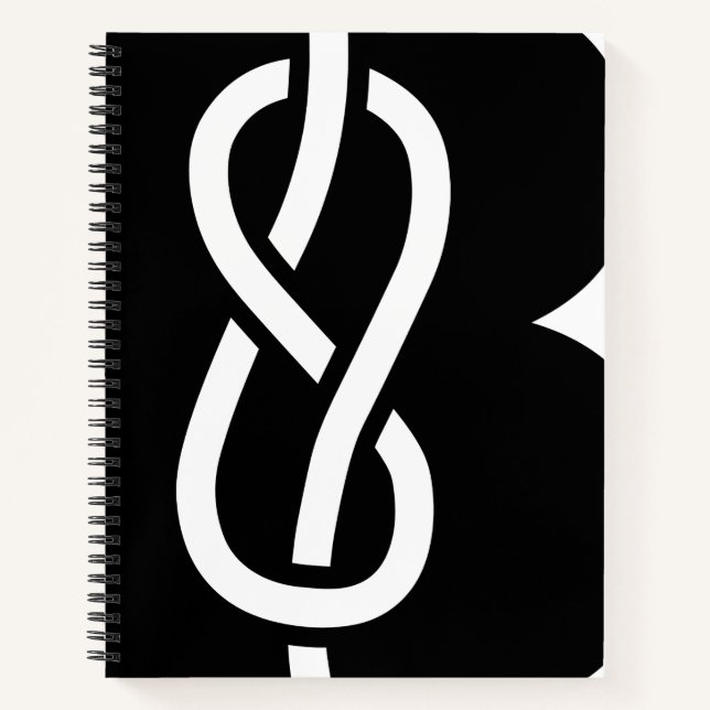 Custom Notebook - black and white (1) (Front)