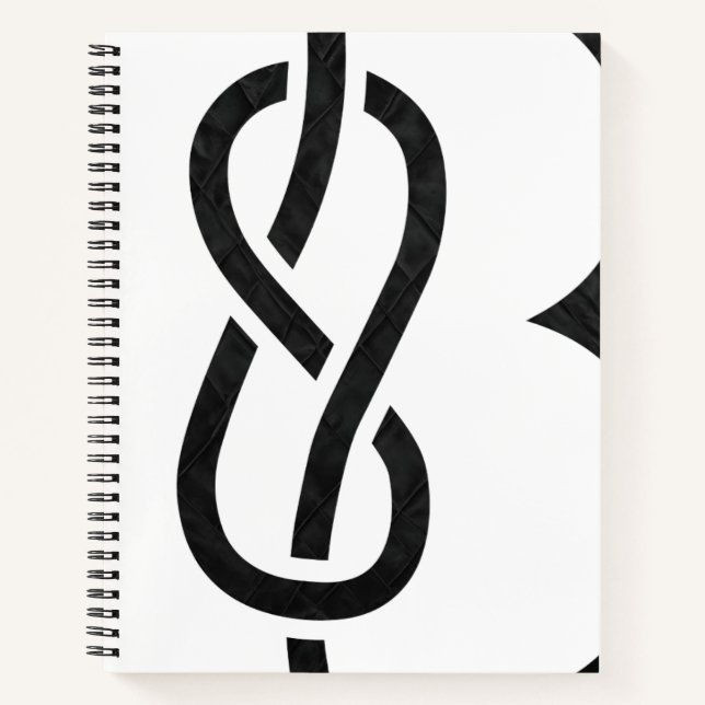 Custom Notebook - black & white 2 (Front)