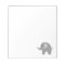 Custom notepads with cute grey elephant design