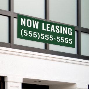 Custom Now Leasing Banner