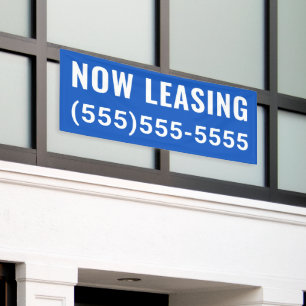Custom Now Leasing Banner