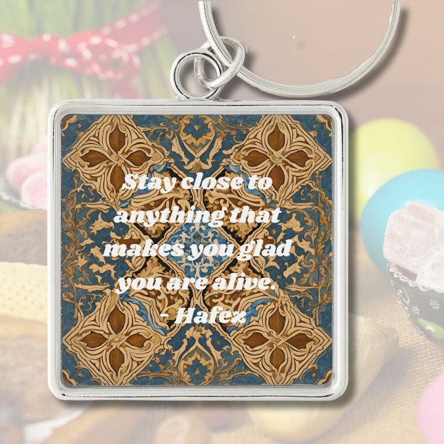 Custom Nowruz Iranian New Year Gift Khatam Art Key Ring (Custom Nowruz Iranian New Year Gift Khatam Art)