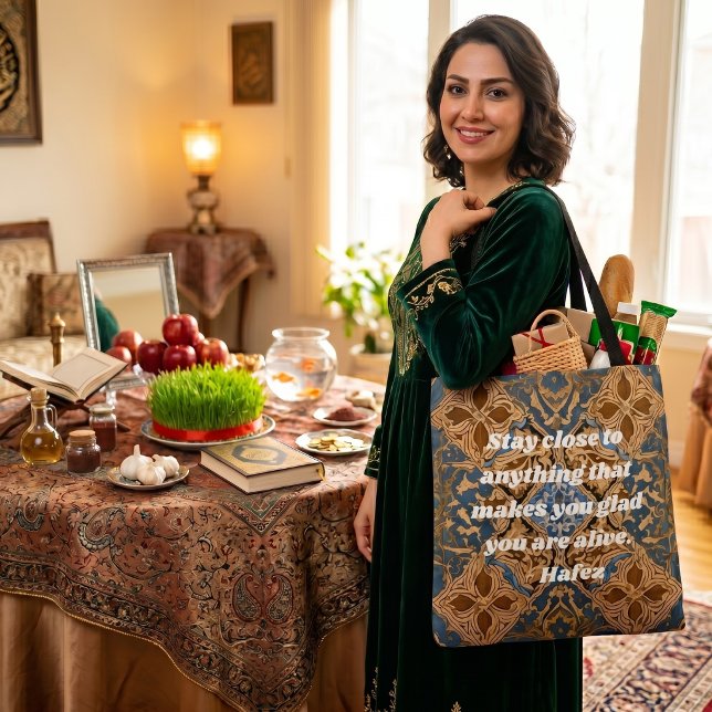 Custom Nowruz Iranian New Year Gift Khatam Art Tote Bag (Custom Nowruz Iranian New Year Gift Khatam Art Tote Bag)