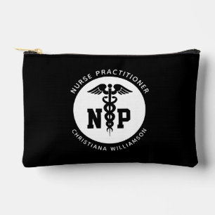 Custom NP Nurse Practitioner Graduation Caduceus Accessory Pouch