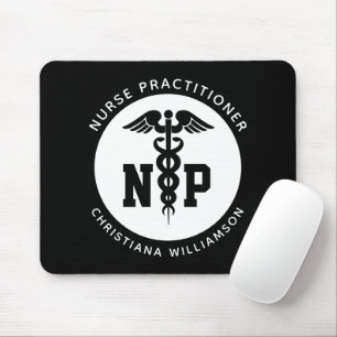 Custom NP Nurse Practitioner Graduation Caduceus Mouse Mat