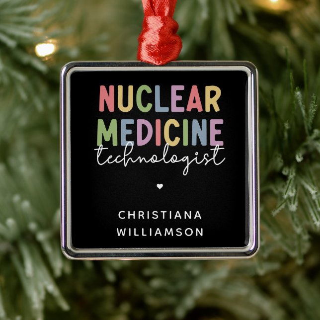 Custom Nuclear Medicine Technologist CNMT Gifts Metal Tree Decoration (Tree)