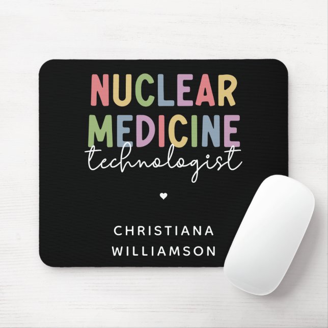 Custom Nuclear Medicine Technologist CNMT Gifts Mouse Mat (With Mouse)