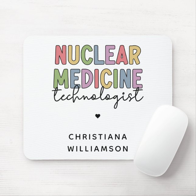 Custom Nuclear Medicine Technologist CNMT Gifts Mouse Mat (With Mouse)