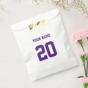 Custom Number and Name Favour Bags