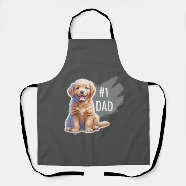 Custom Number One Dad  Apron (Front)