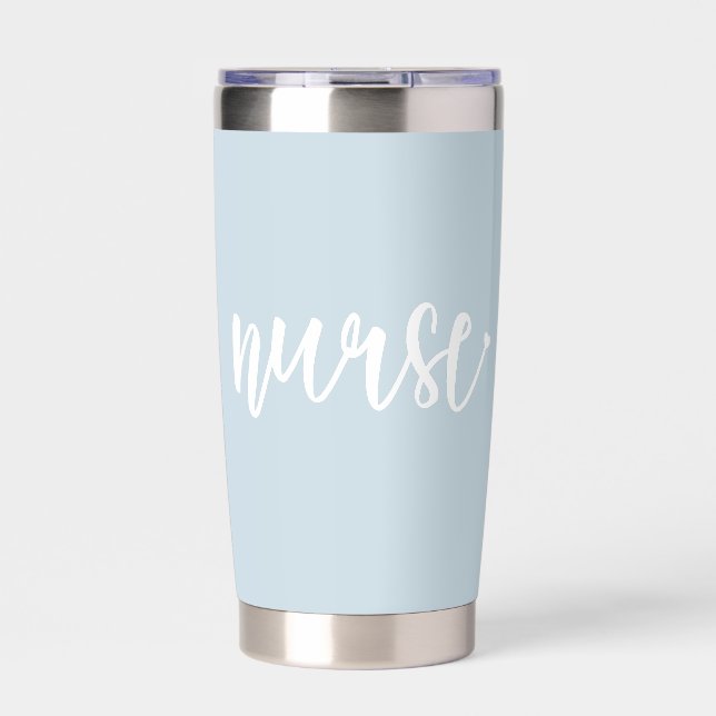 Custom Nurse Est Typography Nurse RN graduation Insulated Tumbler (Front)