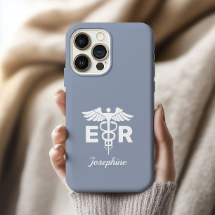 Custom Nurse Graduation Phone Case, ER Nurse Gift iPhone 15 Pro Case
