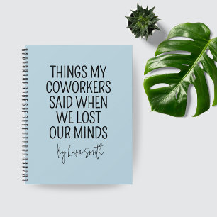 Custom Nurse Journal, Funny Hospital Coworker Gift Notebook